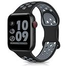 DigiHero Sport Straps Compatible with Apple Watch 41mm 40mm 38mm 49mm 45mm 44mm 42mm for Women Men, Breathable Soft Silicone Replacement Wrist Strap for iWatch Series 8/7/6/5/4/3/2/1/SE/Ultra B
