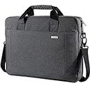 Voova Laptop Bag Case 14 15 15.6 Inch, Computer Sleeve Messenger Bag with Shoulder Strap Expandable Waterproof Business Briefcase for Men Women to Work Travel School, Fit 14-16 Inch Laptop-Grey