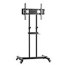 Artiss TV Stand with Mount Bracket for 23-65 Inch Adjustable Trolley Mobile Cart, Home Office Universal, Fits LED LCD Flat Screen Monitor Wheels Tier Steel