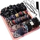 YANRONG 755PCS Hair Accessories for Woman Set Seamless Ponytail Holders Variety Hair Scrunchies Hair Bands Scrunchy Hair Ties For Thick and Curly (Mix)
