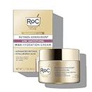 RoC Retinol Correxion Max Hydration Anti-Aging Daily Face Moisturizer with Hyaluronic Acid, Fragrance-Free, Oil Free Skin Care for Fine Lines, Post- Acne Scars, 1.7 Ounces (Packaging May Vary)