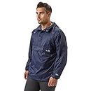 Peter Storm Men's Packable Cagoule with Large Zipped Pocket, Men's Waterproof Jacket, Men's Hiking & Outdoor Recreation Clothing (UK, Alpha, XXL, Regular, Regular, Navy)