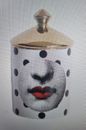 Fornasetti  Inspired Luxury Canister 19cm  - Statement Ornament