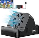 New World TV Dock for Nintendo Switch/Nintendo Switch OLED Model,Portable TV Dock Docking Station with Cooling Fan for Nintendo Switch,Replacement for Official Nintendo Switch Dock with USB 3.0