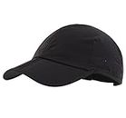 Connectyle Foldable Performance Running Hat Adjustable Outdoor Sport Hat UPF 50+ Baseball Cap Black