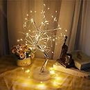 Personalized Name Snowman Family LED Firefly Tree Lamp Christmas Tree Lights Tabletop Christmas Tree LED Lights | Battery/USB Operated Birch Tree | Lighted Tree for Party Holiday Christmas Decor