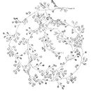 Samyak Diamond Looking Pearl Vine/Chain Wedding Bridal Bridesmaid Hair Tiara Accessory Jewellery, 50 cm