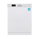 Equator-Europe 24" Built in 14 place Dishwasher with 8 Wash Programs (White)