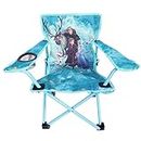 Frozen 2 Kids Camp Chair, Outdoor Chair for Kids with Cup Holder and Carry Bag
