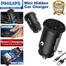 Philips Car Charger Adapter 12W Charging USB 2.4A Charge For iPhone Android New