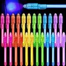 8 Pcs Invisible Ink Pen, Spy Pen with UV Light, Secret Pen Magic Disappearing Ink Markers for Kids Party Favors Goodie Bag Stuffers