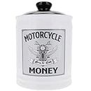 Motorcycle Money Piggy Bank, Motorcycle Candy Jar, Biker Gifts, Motorcycle Gifts for Men