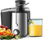 PureMate Juicer Machines, 600W Whole Fruit and Vegetable Juice Extractor,
