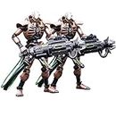 JOYTOY 1/18 Action Figures Warhammer 40k Mecha Necrons Szarekhan Dynasty lmmortal with Tesla Carbine