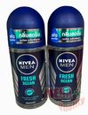 2 deodoranti antitraspiranti roll-on Nivea uomo profumo acqua fresco oceano 50 ml