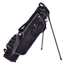 Golf Stand Cart Bag Club 6-Way Divider Carry Organizer Pockets Storage Black Bag