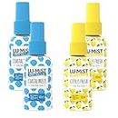 Lu-Mist 4 confezioni spray assortite da 60 ml per WC (Citrus Fresh & Coastal Breeze)