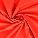 Tessuto 100% cotone rosso al metro, larghezza 150 cm, tinta unita 60 quadrati