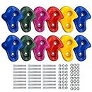 Reznor Climbing Holds - 12 Rough and Realistic Rock Textured Grips for All Skill Levels