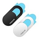 MOSISO Webcam Cover Slide, 0.027 inch Sliding Blocker Laptop Camera Cover Lens Blocker Shell Sticker Compatible with MacBook/iPad/iMac /Tablet/Notebook Ultra Thin Privacy Security Protector(2 Pack)