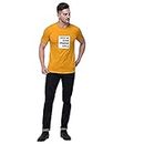 Pulp Organic T-Shirt for Men, Skin and Environment Friendly Tshirt, Color - Mustard, from Another Point of View Printed Tee (X-Large)