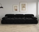 Sofá modular seccional moderno sofá convertible de terciopelo 3 asientos sofá sala de estar