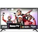 CHiQ ROKU TV L40G5NK, 40 Inch Smart TV, FHD, HDR10, Dolby Audio, Mobile Control, Voice Assistant, BBC, Disney+, 2.4&5G WiFi, USB 2.0, 2023