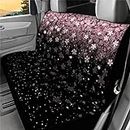 WELLFLYHOM Cherry Blossoms Car Accessories Car Seat Cover for Women Pink Sakura Rear Bench Seat Caovers Split Saddle Blanket Seat Protectors for Trucks Universal Fit Most Cars SUV