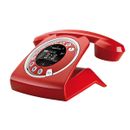 Sagemcom Sixty RETRO telefono cordless DECT con segreteria telefonica - rosso