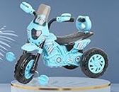 DA Bull International Harley Kids Bullet Bike Tricycle Baby Scooter Cycle or Trikes Ride-On with Rcycle with Musical Horn and Lights Capacity Up to 50Kgs Bike for 1-4 Years Boy & Girl (Blue)