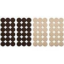 Softtouch 4771595N Self-Stick 1 Inch Felt Furniture Pads to Protect Hardwood Flooring from Scratches, 72 Piece Value Pack, Oatmeal-Brown, Count