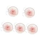 SAFIGLE 5pcs Cocktail Party Hat Accessories for Women 1920 Flapper Ladies Hat Fascinator Hat Hair Pins Tea Party Decorations for Women Women's Camouflage Clip Mesh Charming Pink