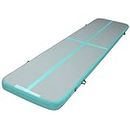Everfit 4x1m Air Track Gymnastics Tumbling Mat Exercise Cheerleading Inflatable for Home Use/Gym/Training Mint Green Yoga Airtrack Equipment 10cm Thickness