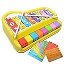 Piano Xylophone Mini Percussion Instrument with Hammer and Music