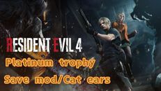 PS4 PS5 Resident Evil 4 Remake / DLC Save Mod - Gott-Modus / Platin-Trophäe
