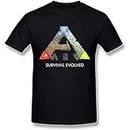DITI Men's Ark Survival Evolved Game Logo Poster Black T Shirt XXL