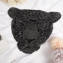 Leopard Patches for Clothing Black Sequin Diy Accessories for Clothes Ba^^i