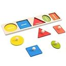Fadcaer Wooden Puzzles for 1 2 3 years Old, Wooden Shape Peg Puzzle Toddlers Geometric Shape Puzzle Game Wooden Toys for Kids, Montessori Preschool Toys Early Education Games for 1-3 Boys Girls