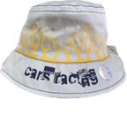 Children's Boys Racing Flames Caps Fisherman Hat Bucket Cap Sunhat for Kids