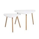 Coffee Table Small Nesting Coffee Table 2 Piece Living Room Coffee Table Triangle Decorative Side Table Modern Home Office Furniture ModerCenter Table for Living Room