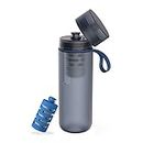 PHILIPS Water GoZero Active BPA-Free Water Bottle with Fitness Tap Water Filter, Sport Squeeze Water Bottle, Lightweight, Blue, 20 oz with Fitness Filter, Blue