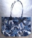 Victoria's Secret PINK! Transparente Strand-Tasche mit Blumenmuster mit blauem Beutel