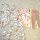 Zara Matching Sets | Baby Girl Clothing Bundle: Old Navy, Grayson Mini, Zara | Color: Gray/Pink | Size: 6-9mb