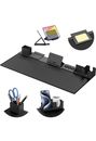 KDD Desk Pad and Organizer Set, 6 in 1 Mouse Mat with Magnetic Desktop Storage