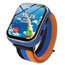 AYATAHA 4G Smart Watch for Kids, Smartwatch with Phone Call, Video, Camera, MP3, SOS, Music, Learn Card, and Puzzle Games, Gift for Boys and Girls for Ages 4-12 (Blue)