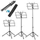 Foldable Sheet Music Stand Tripod Holder with Carry Bag for Stage Performence
