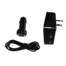 HOME & CAR CHARGER KIT for MIDLAND XTC200VP3 HD Wearable Video Camera