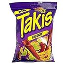 Takis Fuego Rolled Tortilla Chips with Spicy Chili Pepper & Lime 70g