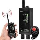 M8000 Wireless Signal Radio Detector, Anti Spy Hidden Camera RF Signal Bug Detector Device Tracer Finder(US)