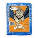 B-Air 5580 Grizzly Tarps 10 x 14 Feet Blue Multi Purpose Waterproof Poly Tarp Cover 5 Mil Thick 8 x 8 Weave
